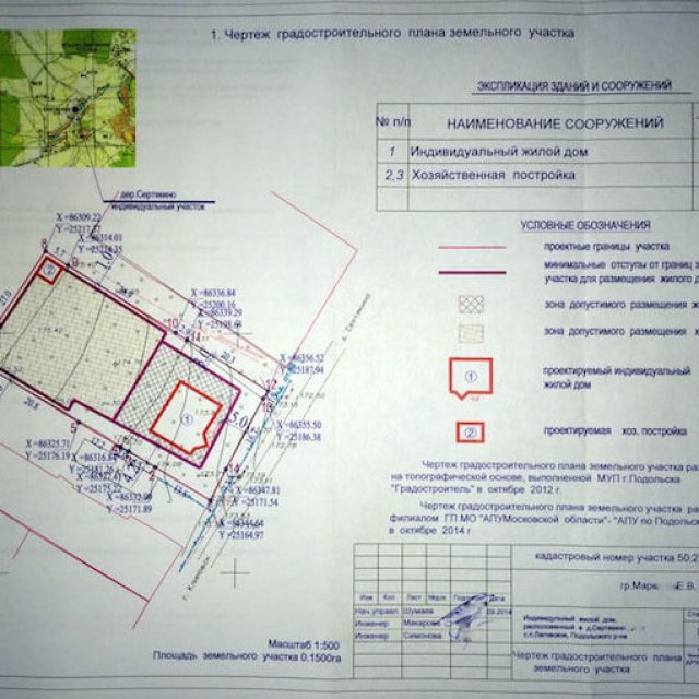 план строительства для разрешения на строительство